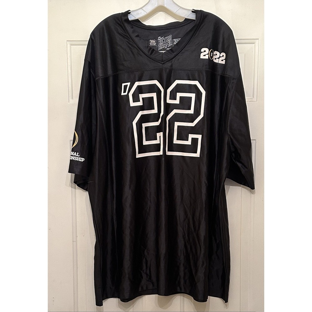 2022 College National Championship Jersey Black XXL Fan Jersey